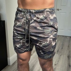 ASRV Woodland Brushed Camo Silver-Lite 7” Linerless Shorts